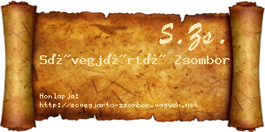 Sövegjártó Zsombor névjegykártya